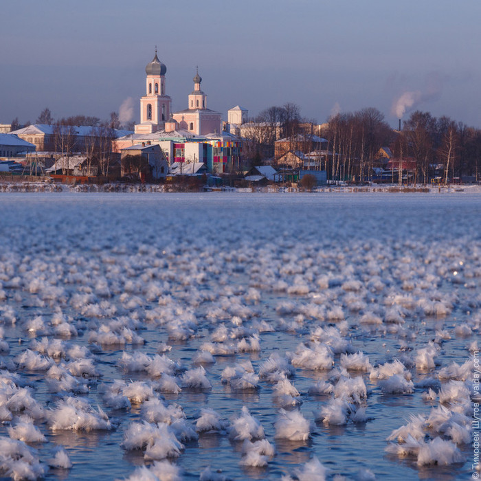 A very rare and beautiful phenomenon was filmed on Valdai Lake - Winter, Lake, Valdai, beauty, Nature, Novgorod region, Longpost
