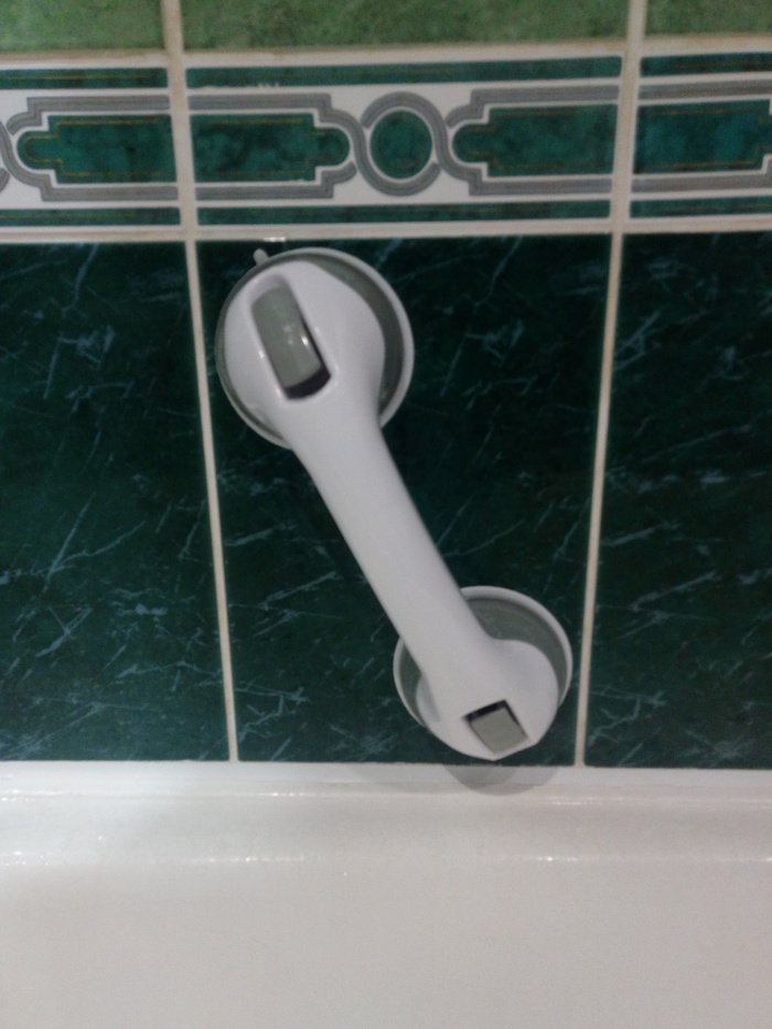 Phone in the bathroom - My, , Telephone, Grandchildren, Grandmother with grandson