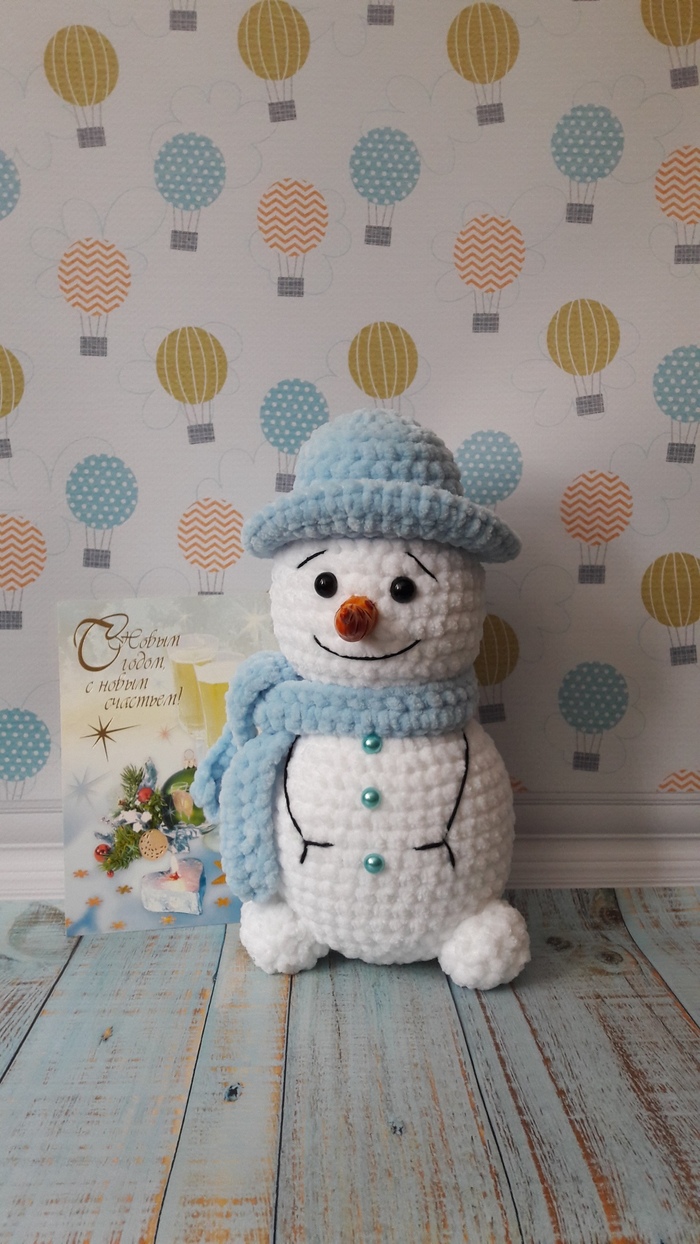 Snowman! Soft as the first snow - My, snowman, New Year, Story, Children, Presents, Knitting, Handmade