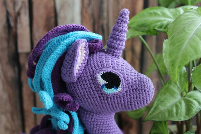 Starlight Glimmer - My, Crochet, Needlework without process, Amigurumi, Unicorn, My little pony, Longpost, Starlight Glimmer