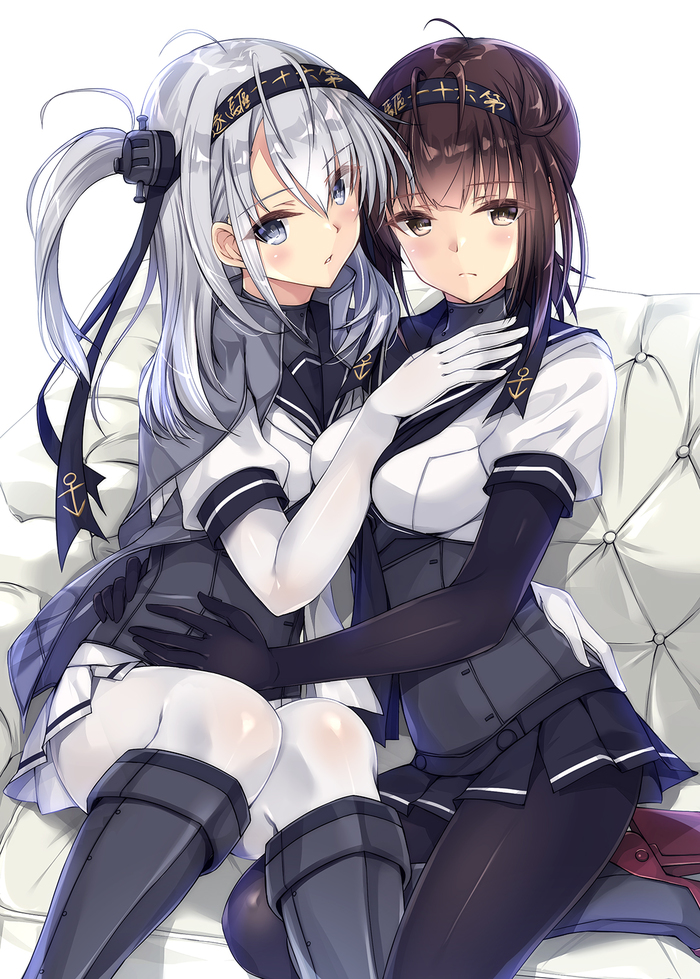 Suzutsuki and Hatsuzuki (Artist: Kobayashi Chisato) - Kantai collection, Anime, Anime art, Suzutsuki, Hatsuzuki