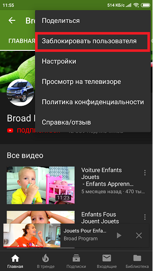 Blocking children's channels on Youtube - My, Children, Гаджеты, Youtube, Blocking, No rating, Longpost