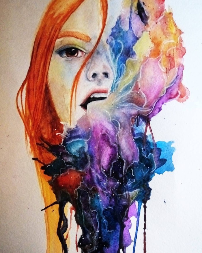 watercolor - My, Watercolor, Art