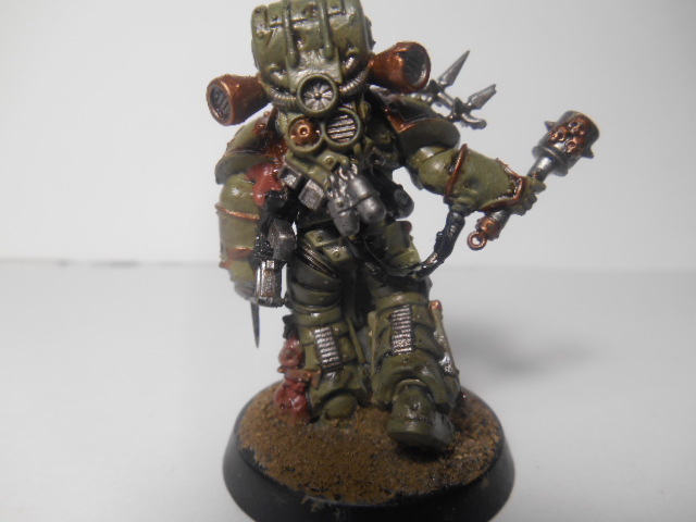 First paint. - My, Warhammer 40k, Death guard, Wh40k, Painting miniatures, Advice, Longpost