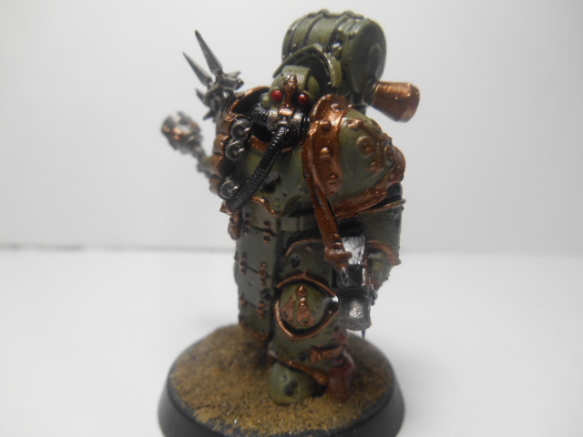 First paint. - My, Warhammer 40k, Death guard, Wh40k, Painting miniatures, Advice, Longpost