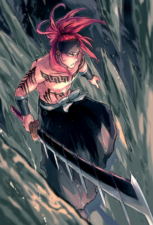 Abarai Renji - Аниме, Anime Art, Bleach, Abarai Renji