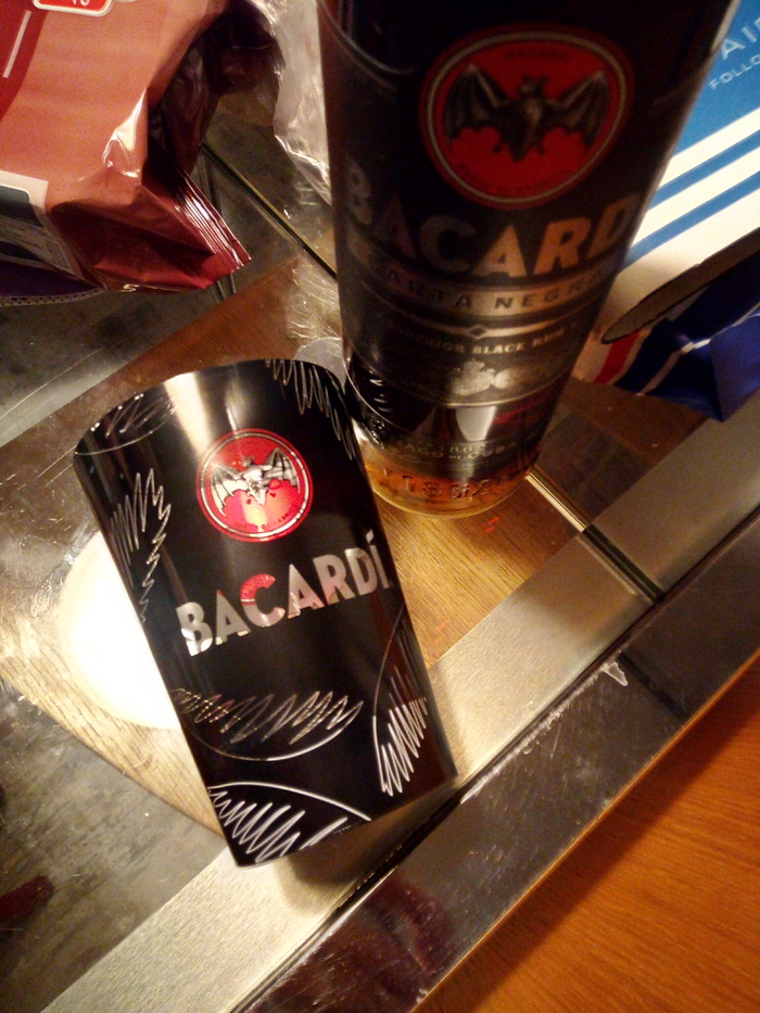 .   . Black bacardi,  