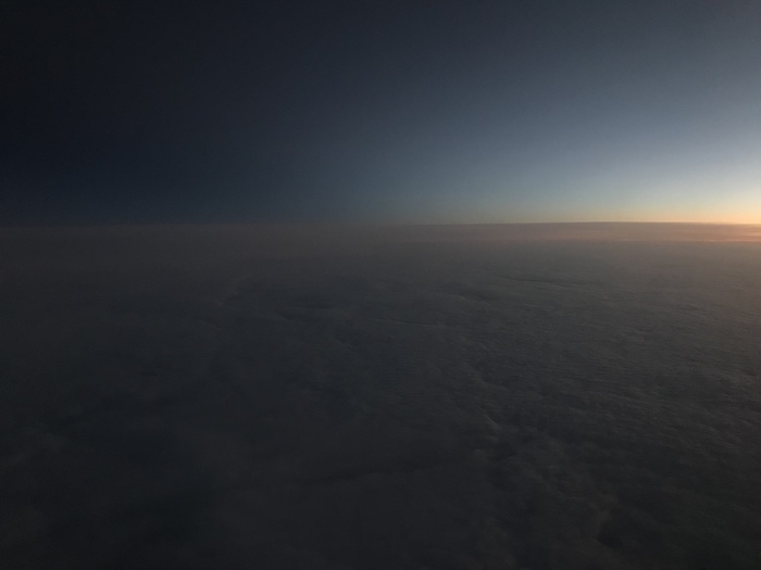 The border - My, Sky, Airplane, Sunrise, The photo