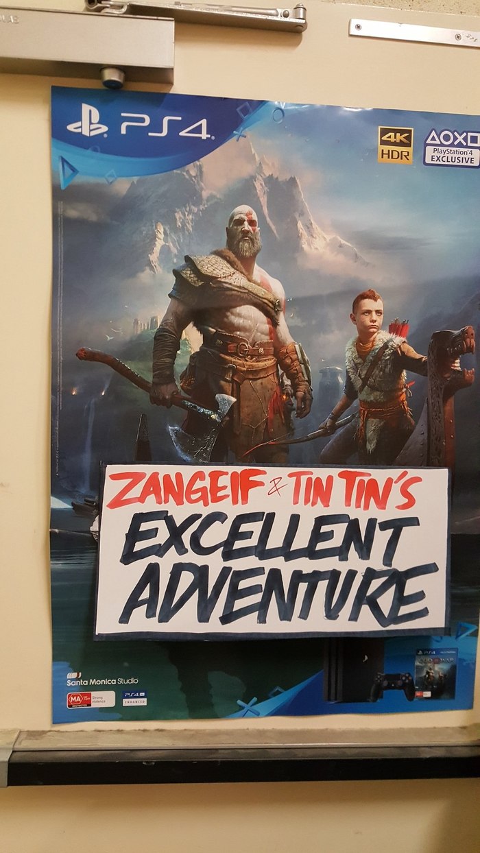 The Amazing Adventures of Zangief and Tin Tin - God of war, Street fighter, Zangiev, 