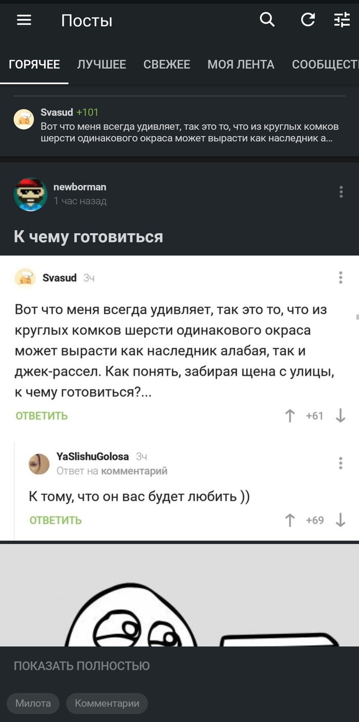 А потом вопросы откуда дежавю? - Комментарии на Пикабу, Дежавю, Скриншот