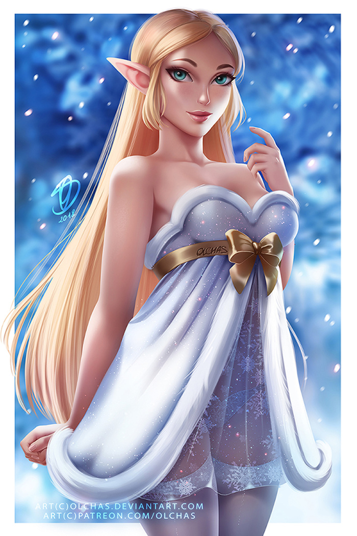 Winter Zelda Art - Art, Olchas, The legend of zelda, Girls, Princess zelda, Games