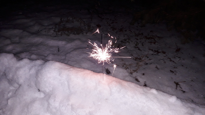 Sparkler - My, Bengal lights, beauty, Winter, New Year