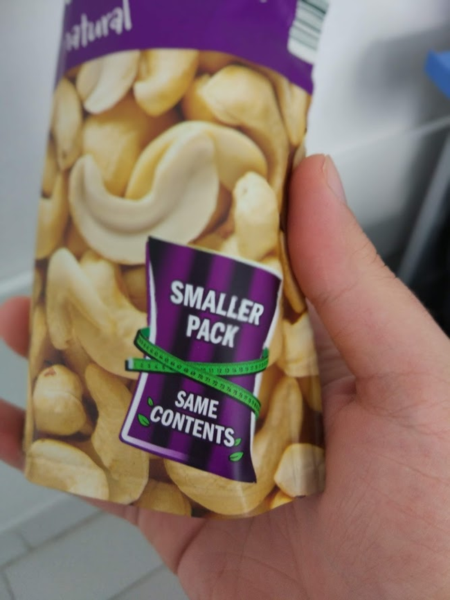 The pack is smaller, the same number of nuts - Marketing, Package, Cunning, Nuts, Longpost