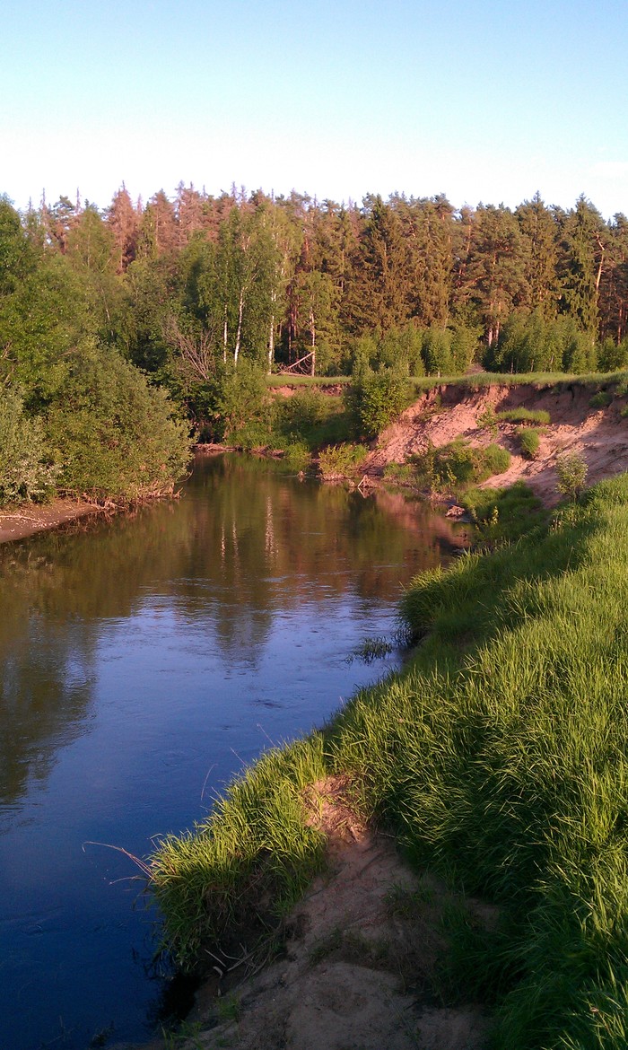 Small river - My, River, Подмосковье, , Krasnoarmeysk, Longpost