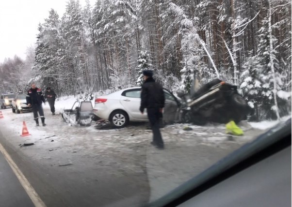 The girl in Samara taxied into the oncoming lane. - Road accident, TP, Crash, Death