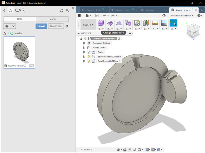 Секретный способ делать 3d модель конической передачи для моделистов 3D моделирование, 3D печать, Статья, Fusion 360, Длиннопост