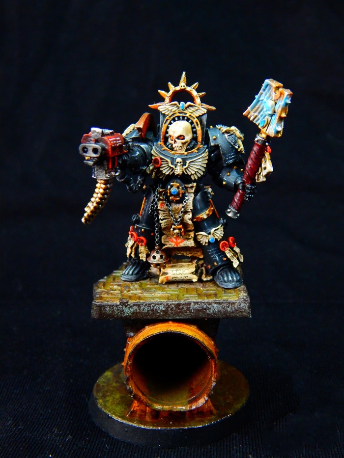 Chaplain in terminator armor - My, Warhammer 40k, Wh miniatures, Wh painting, Miniature, Painting miniatures, Longpost