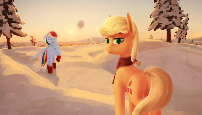 A second before ... My Little Pony, Rainbow Dash, Applejack, , ,   , Quver