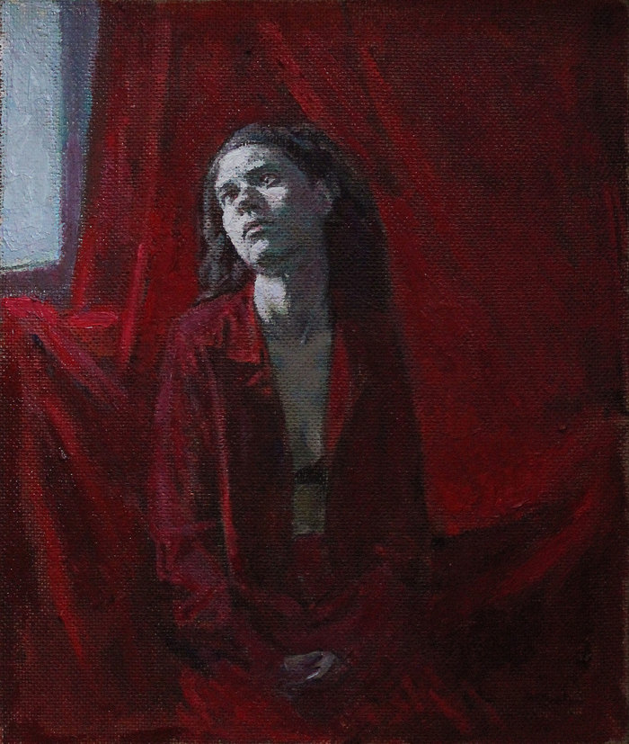 Sketch for a painting. Canvas, oil. - My, Painting, Oil painting, Painting, Art, Portrait, Butter, Sketch, Girls