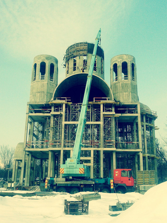 Construction of the temple in Novogireevo. Moscow - My, Temple, Religion, Moscow