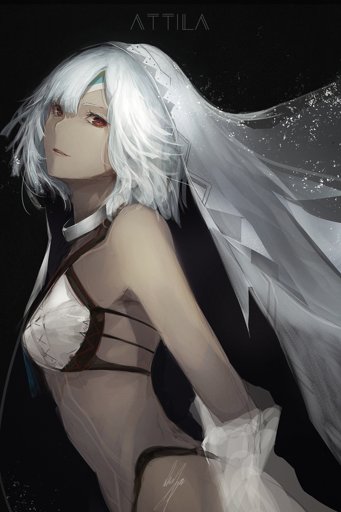 Altera - Аниме, Anime Art, Fate Grand Order, Attila, Altera