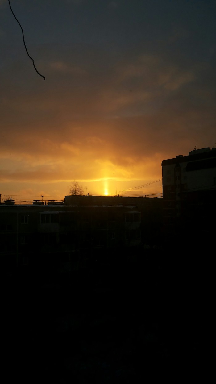 solar fountain - My, The photo, Sunset, Yekaterinburg, Longpost