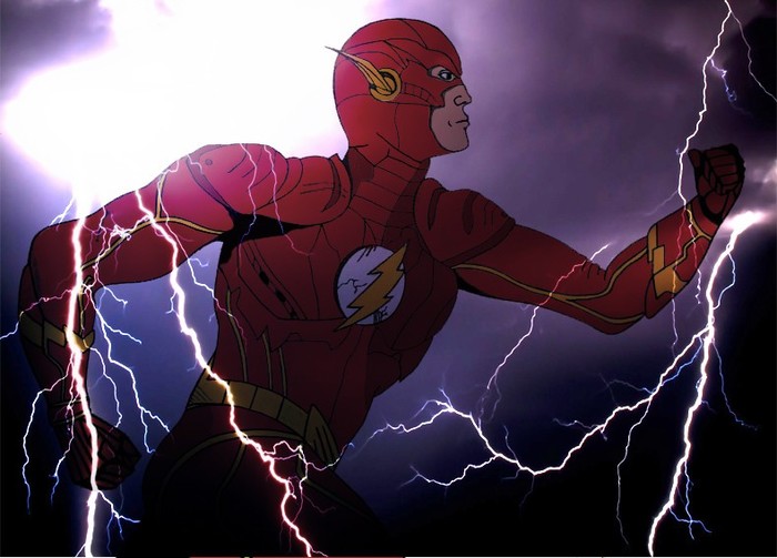 The Flash from Injustice - My, The flash, Injustice: Gods Among Us, Drawing, Photoshop master