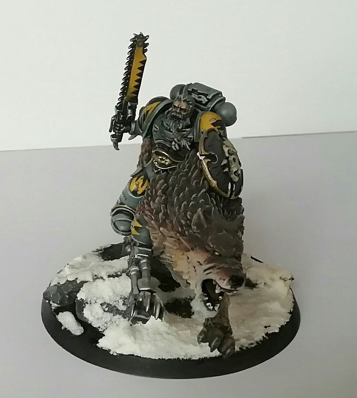 Space wolf. - My, Warhammer 40k, Space wolves, Painting, Miniature, Painting miniatures, Wh miniatures, Longpost