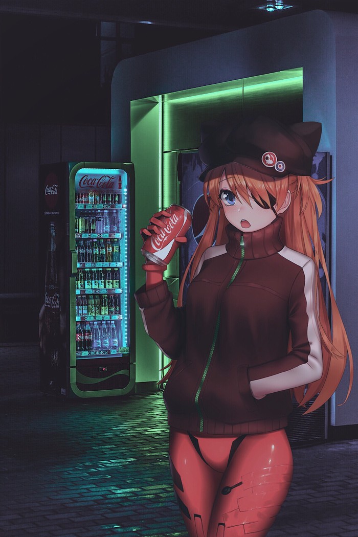 Asuka - Аска ленгли, Asuka Langley, Evangelion, Anime Art