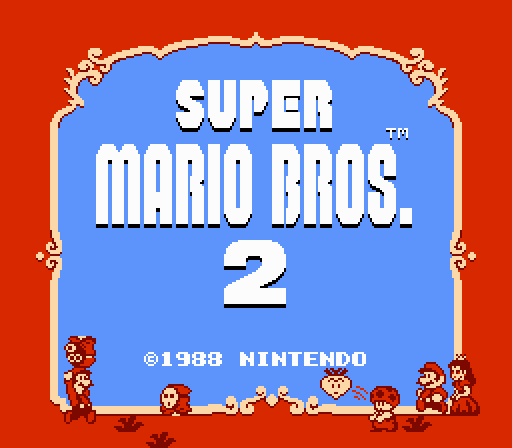 Super Mario Bros. 2 1988, , Nintendo, NES, , Super Mario Bros, Super Mario, -, 