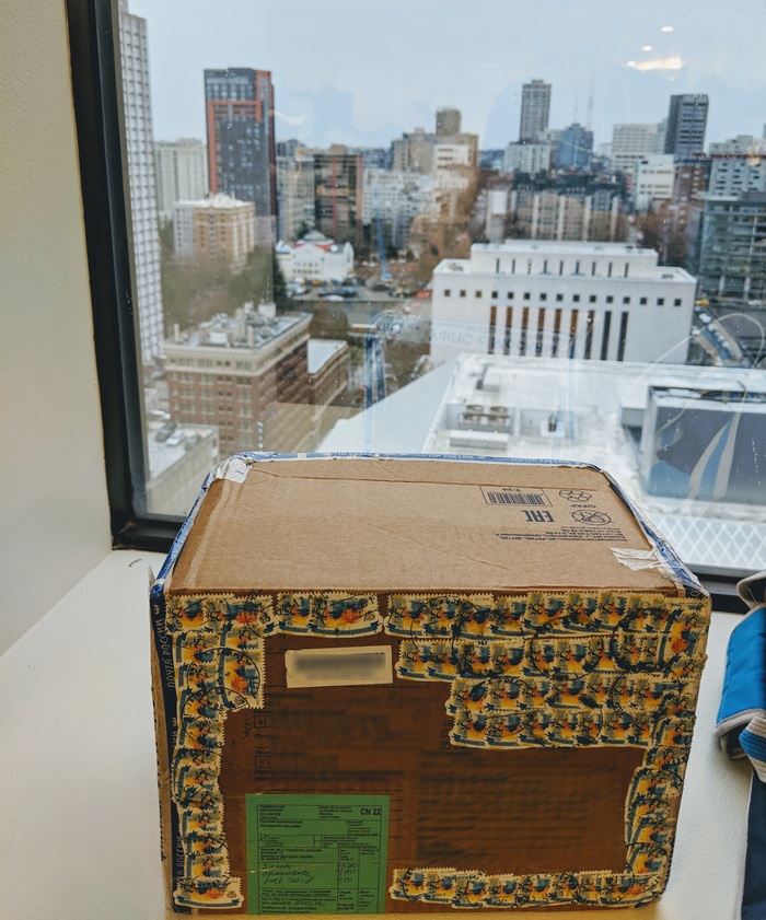 From snowy Moscow to rainy Seattle - My, Gift exchange report, Secret Santa, New Year, Longpost, Gift exchange