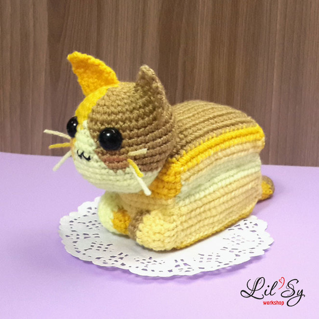 Catlab - My, cat, Memes, Loaf, , Neesh Podumu, Needlework without process, Crochet, Author's toy, Longpost