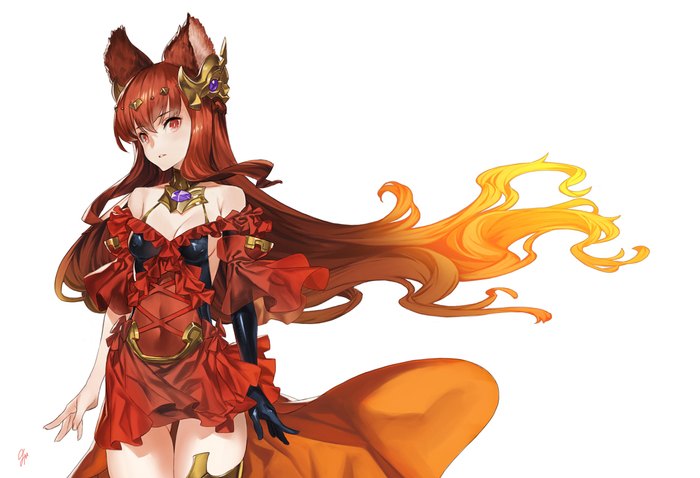 Art Shining Red - Anime art, Anime, Granblue fantasy, Anthuria