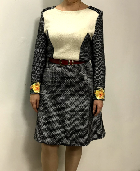 A series of items made of woolen fabric. - My, Sewing, With your own hands, Needlework without process, Cardigan, Jacket, The dress, Coat, Longpost