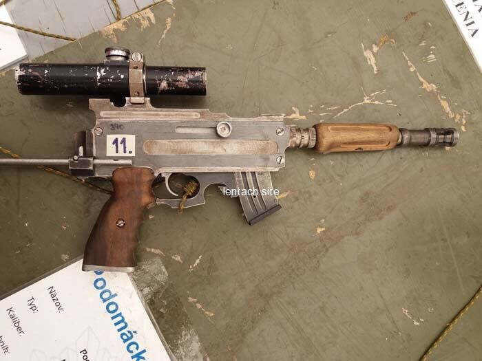Homemade small-caliber rifle seized by the Slovak police. - Rifle, Weapon, With your own hands, Longpost