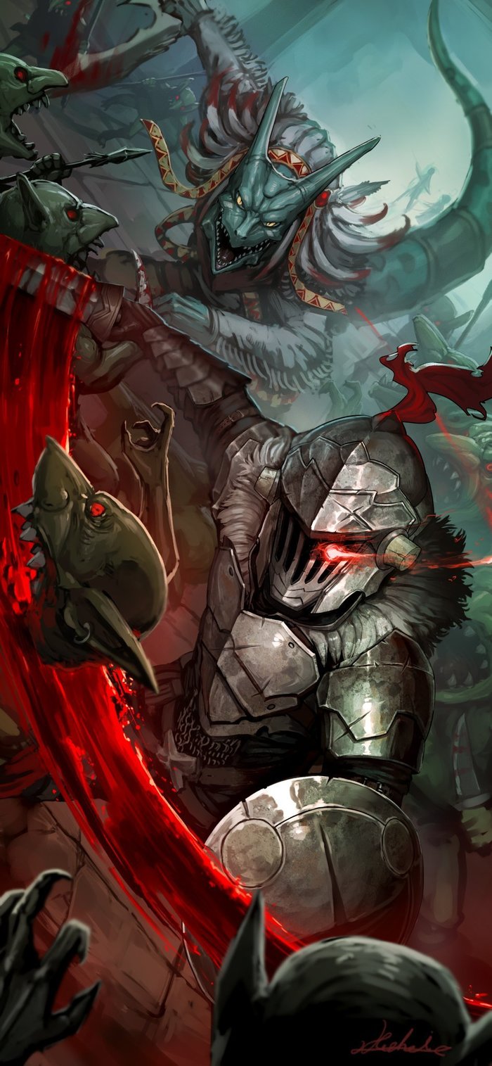 Goblin Slayer - Аниме, Anime Art, Goblin Slayer, Lizard Priest, Длиннопост