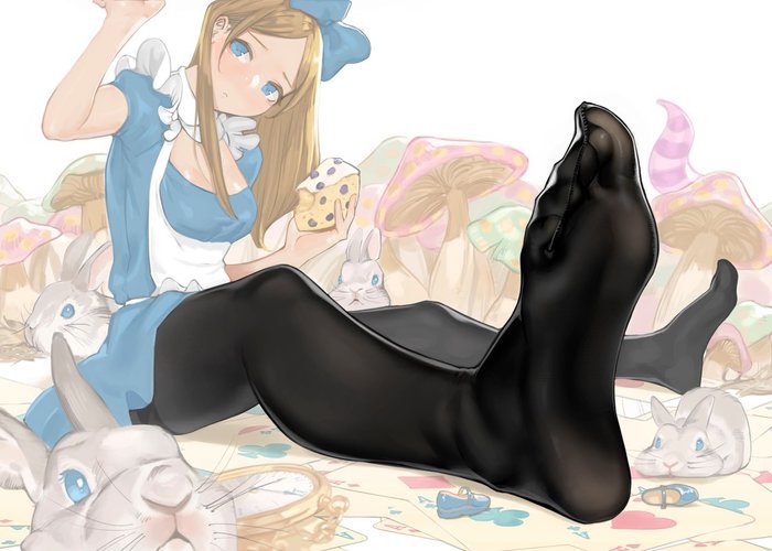 Anime chan #18 - Anime art, Alice in Wonderland, Tights