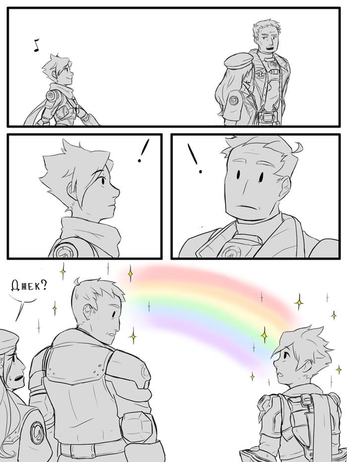 Was there a boy? - Overwatch, Soldier 76, Tracer, Ana amari, Comics