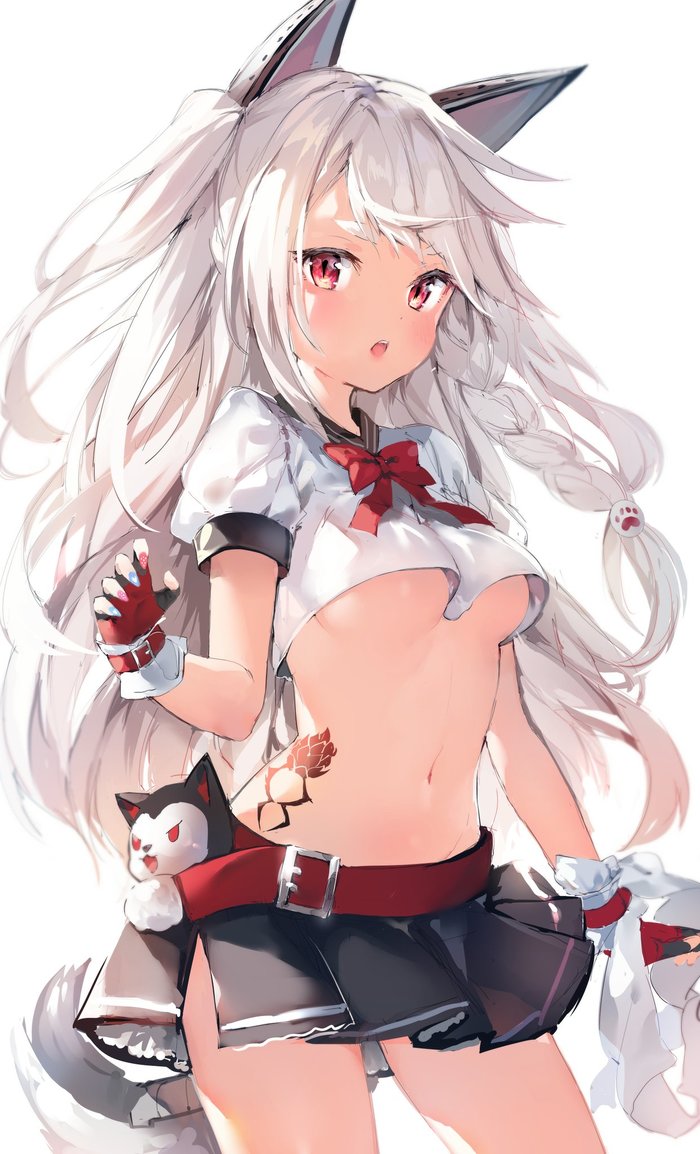 Yuudachi - NSFW, Azur Lane, Yuudachi, Этти, Anime Art, Аниме, Арт