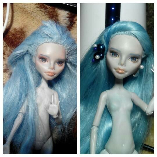 Hair ooak monster high - My, Monsterhigh, Ooak, , Doll, Longpost