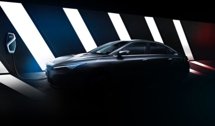 Geely unveils first image of all-electric sedan for global market - My, Electric car, , Geely, 