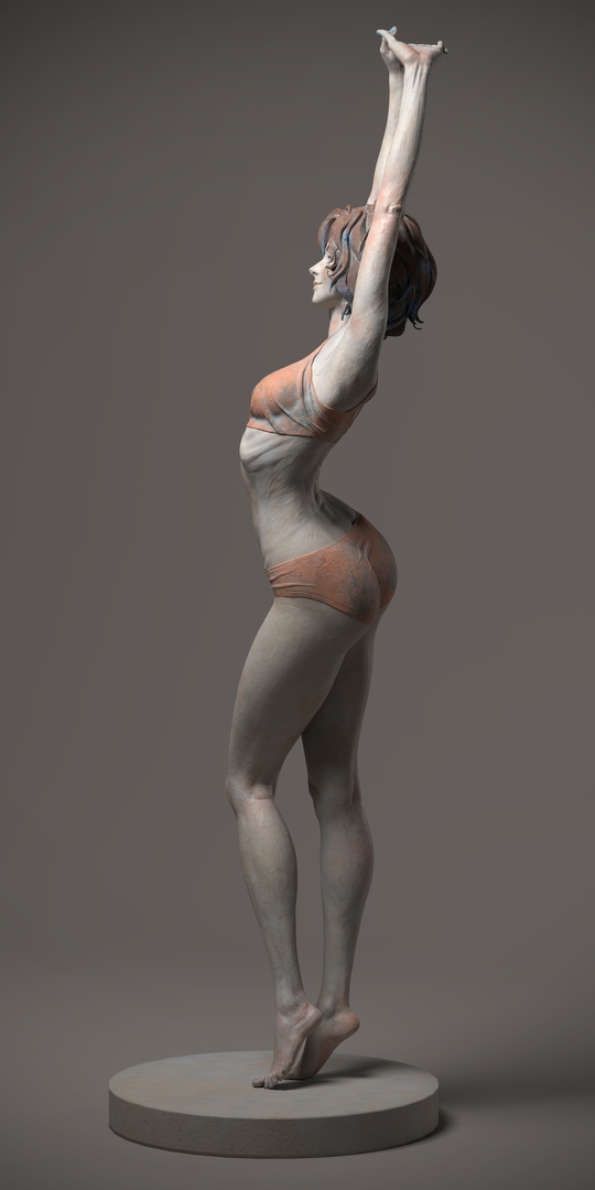 By Qi Sheng Luo - Figurine, beauty, Beautiful, Longpost, 3D modeling, Qi Sheng Luo, Figurines