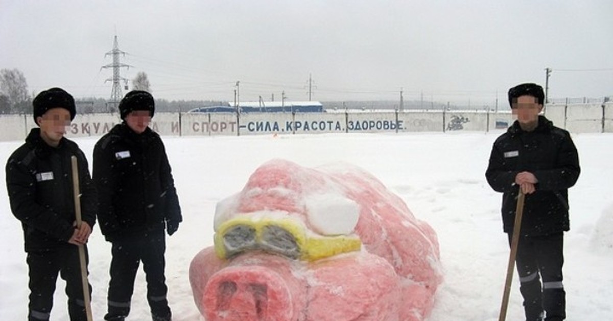 Поросенок В Снегу