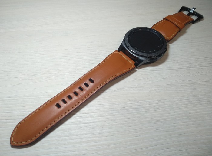 Leather strap for Gear s3 - My, Leather craft, With your own hands, Leather products, Longpost