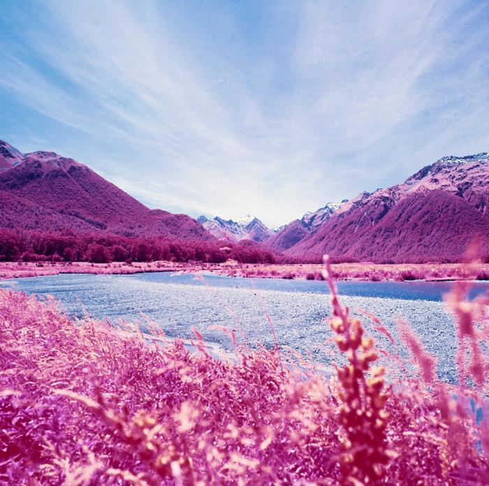 Milford bay - The photo, New Zealand, Infrared, 