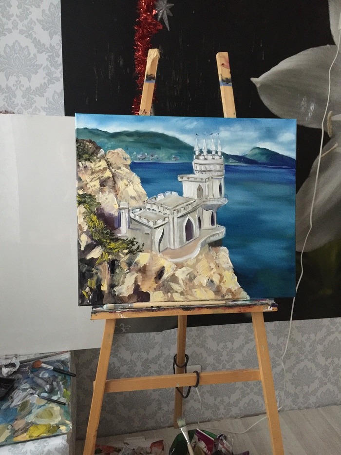 Oil painting - My, Painting, Canvas, Saint Petersburg, Artist, Painting, Oil painting, Landscape, Crimea
