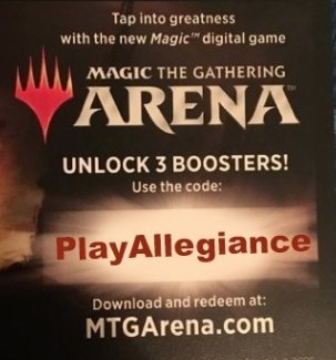 MTG Arena - bonus code for 3 boosters! - Bonus Code, Freebie, Mtg: Arena, Magic: The Gathering