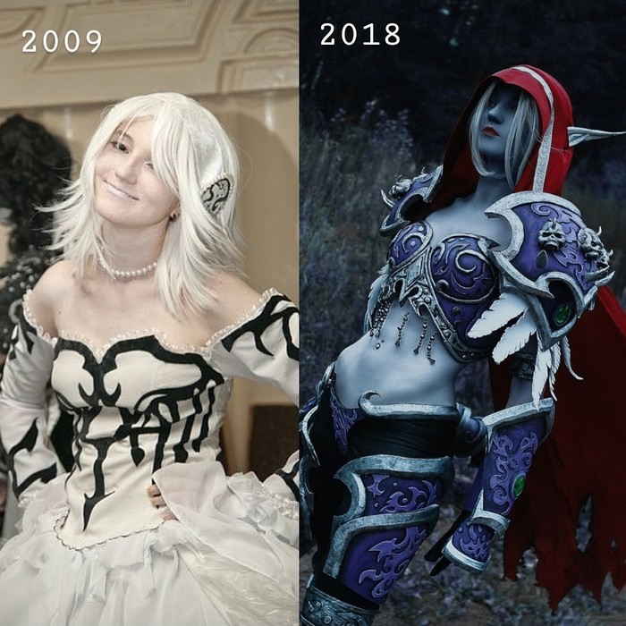 2009vs 2019 - My, After some time, Cosplay, Russian cosplay, Clamp, World of warcraft, It Was-It Was