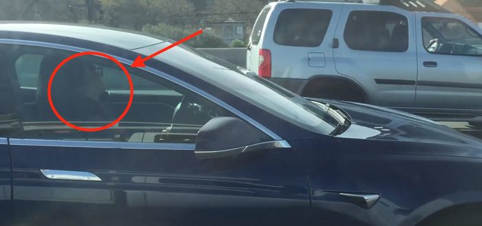 Tesla driver caught on camera sleeping at the wheel - Tesla, Tesla model s, , Electric car, Autopilot, Video