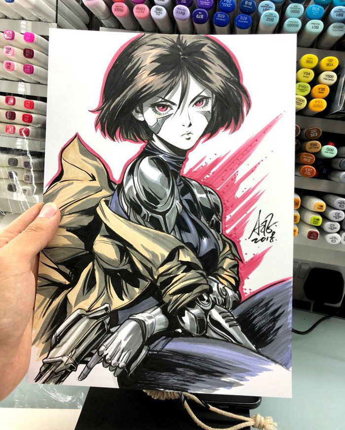 Battle Angel Alita , :  , Artgerm, , Anime Art